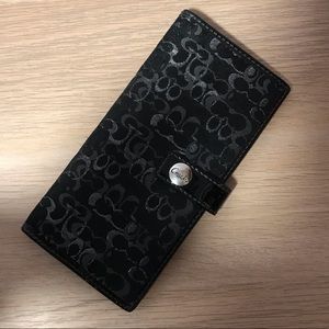 Y2k Coach Monogram Fabric Wallet